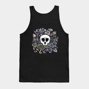 Doodle Skull Tank Top